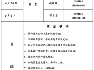 bd官方登录页面
（滨湖校区）后勤管理与服务处2018年五一假期值班表